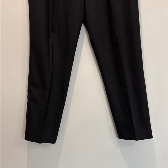 Reiss Blythe Wool Straight Leg Trousers Front Pleat Black Size 10 - Picture 7 of 16